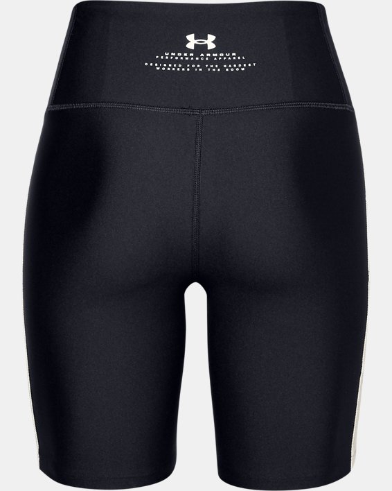 Women's Project Rock HeatGear® Bike Shorts, Black, pdpMainDesktop image number 7